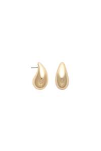 EarSense Puff Teardrop Stud Gold