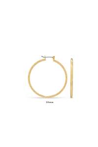 EarSense Faceted Hoop Gold 35mm