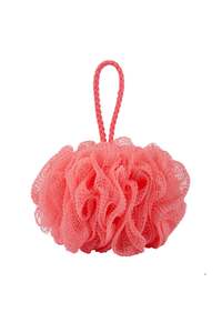 QVS 10-2219 Luxe Bath Puff Coral