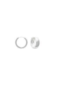 Earrings: EarSense Silver 19mm Plain Huggie