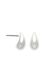 EarSense Silver Small Puff Teardrop Stud