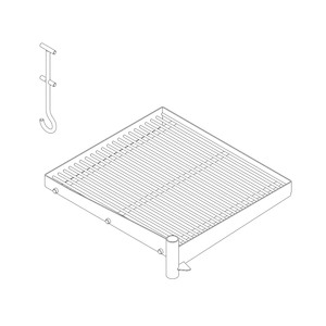 Cooking Grid and Hook