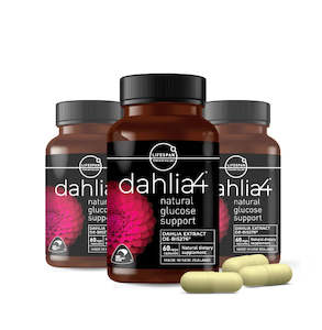Dahlia4™ Natural Glucose Support x 3 Multibuy. FREE shipping