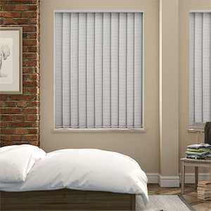 Vertical Blinds: Oasis Blackout Concrete Vertical Blind - 127mm Slat