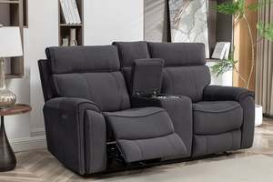 2 Seater Sofas: Sable 2-Seater Electric Recliner Sofa
