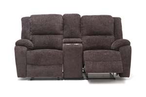 2 Seater Sofas: Malmo 2-Seater Fabric Recliner Sofa