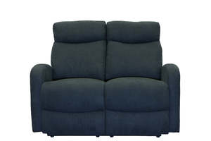 Verona 2 Seater Recliner Sofa -  Black