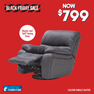Single Chairs: Calton Single-Seater Recliner Sofa