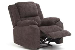 Single Chairs: Malmo Single-Seater Fabric Recliner Chair