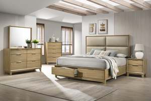 Bedroom: Colmar Queen Bedroom Set - 4 Piece