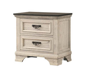Levin Mindi Wood 2 Drawers Bedside Table