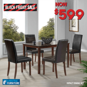 Dining Suites: Impact 5 Piece Dining Set - 1200