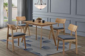 Dining Suites: Lace 1.1 M 5 Piece Natural Dining Set