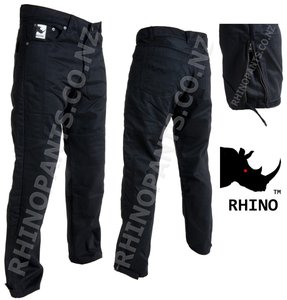 Men's Black Twill Cotton Kevlar Armoured Pants - Lifestyle Imports