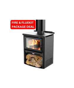 Products: Masport Kaituna Woodstacker Freestanding ULEB Wood Fire