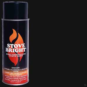 Stovebright High Temp Aerosol Paint - Satin Black - Lifestylels