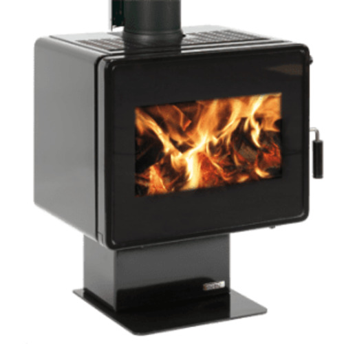 Products: Metro Ambie One - Metallic Black HT Paint - Low Emission Package including Standard 4.2m Freestanding Flue Kit - Lifestylels
