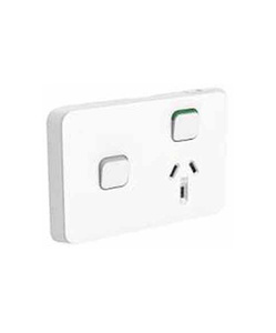 PDL394XUA-VW PDL Iconic Switched Socket + Switch 10A Vivid White