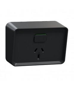 PDLO394-BK PDL Iconic Outdoor Switched Socket 10A Black