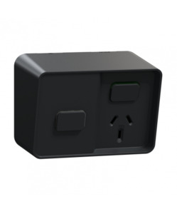 PDLO394CS-BK PDL Iconic Outdoor Switched Socket Smart 10A Black