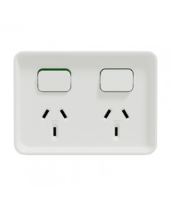 PDLO395-XW PDL Iconic Outdoor Double Switched Socket 10A White