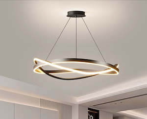 Feature Promotion: Black Modern Curved Stylish Ceiling Pendant CIR- D60