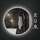 700x700mm Round LED Mirror with Demister Backlit Touch Switch 3 Colours Lighting Frameless