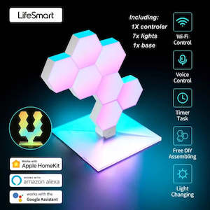 Decor Wall Light: LifeSmart Cololight Plus Homekit - 7 Pieces Package Set LS167A7