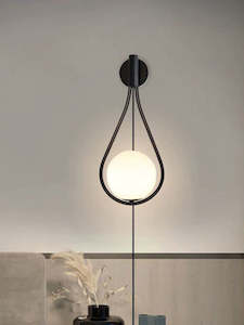 AuraGlo Wall Lamp Black WL230B