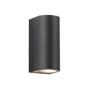 Outdoor Lights: Modern Outdoor Up&Down Wall Light with Aluminum Cylinder and Tempered Glass Cover WL1010B