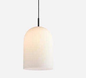 Single Pendant: PLM2025 Frosted White Glass Pendant