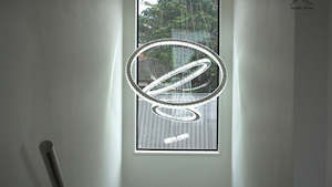 Modern Chandelier: Stairway to the Stars Galaxy Crystal Chandelier CIR2468