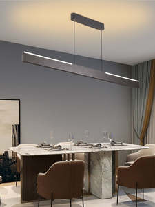 Modern Grey LED Kitchen Pendant Light – Remote Control & Dimmable