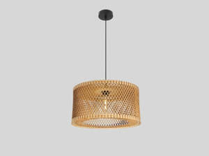 Single Pendant: Wood Single Pendant Light