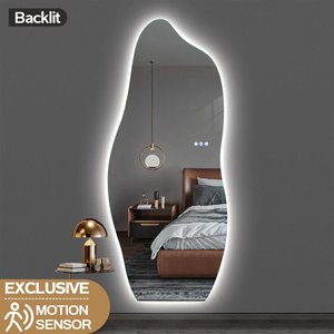 1800x800mm Irregular Backlit Frameless Wall-mounted LED Full Length Mirror with &hellip;