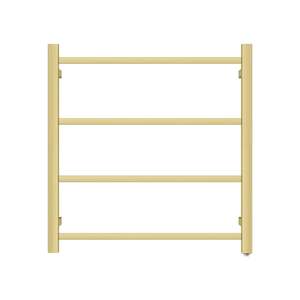 520Hx500Wx120D mm Square Gold Electric Heated Towel Rail 4 Bars