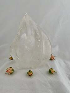 Crystals: Clear Quartz - Polished Flame