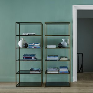 DITA SHELVING UNIT GREY GLASS - Ligne Roset NZ - Auckland New Zealand