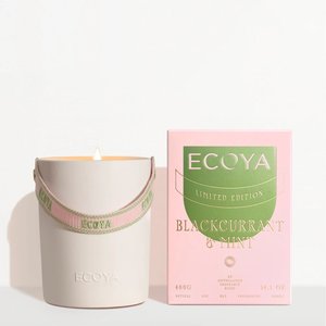 Products: ECOYA Blackcurrant & Mint Ceramic Candle - High Summer Limited Edition - Ligne Roset NZ - Auckland New Zealand