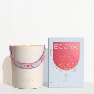 Products: ECOYA Coconut & Tuberose Ceramic Candle - High Summer Limited Edition - Ligne Roset NZ - Auckland New Zealand