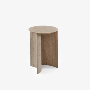 Apuso Travertine Occasional Side Table by Dozsa & van Dalfsen - Ligne Roset &hellip;