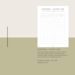 Free Resources: FREE Newborn Feeding + Sleep Log