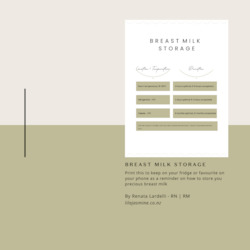 Free Resources: FREE Breast Milk Storage Guide