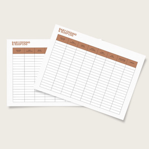 Resources: Baby Feeding & Sleep Log
