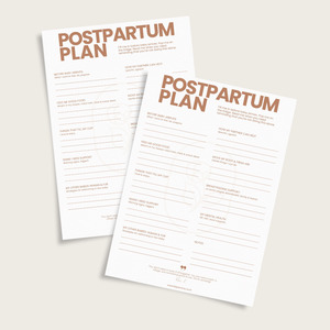 Resources: Postpartum Plan