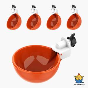 Large Automatic Chicken Waterer Cups (Orange)
