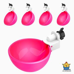 Large Automatic Chicken Waterer Cups - Pink [Spring Collection]