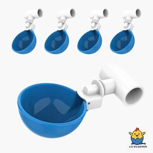 Large Automatic Chicken Waterer Cups & Tees (Blue)