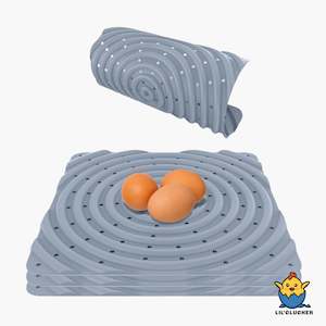 Washable Chicken Nesting Pads for Laying Eggs - Gray