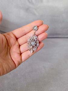 Crystal Cluster Drop Earrings